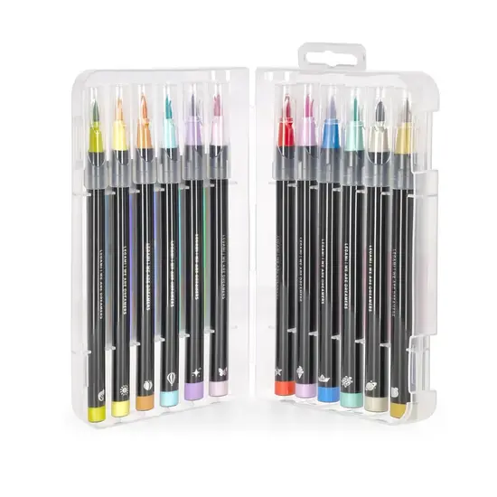 Legami Legami | Set of 12 Brush Markers - Pastel