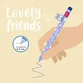 Legami Legami | Gelstift - Lovely Friends - Hippo