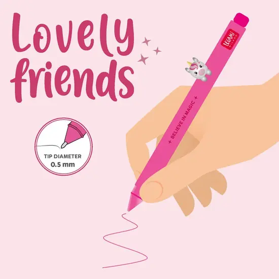 Legami Legami | Stylo gel - Lovely Friends - Unicorn