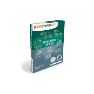 Kidywolf | Nachfüllpackung Kidydraw – Mini-Tiere aus aller Welt und Ozeane & Piraten
