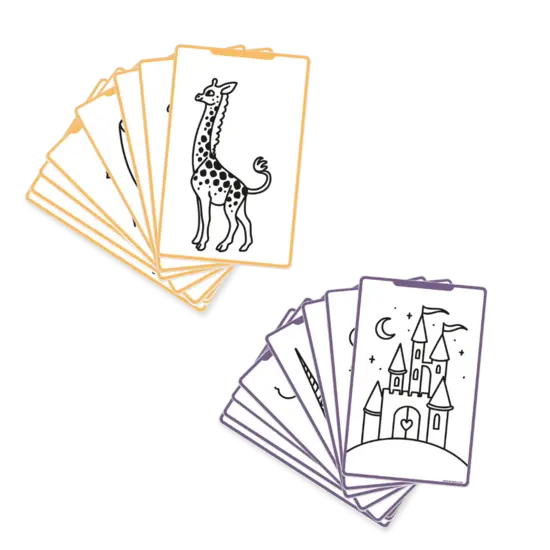 Kidywolf Kidywolf | Refill Kidydraw - Mini Extra Cards with the Theme Once Upon a Time and Animals