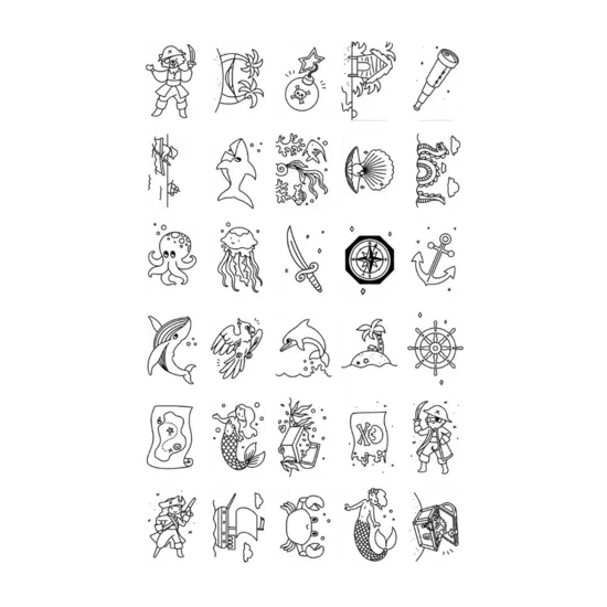 Kidywolf Kidywolf | Nachfüllpackung Kidydraw – Mini-Extra-Karten mit Motiven von Tieren aus aller Welt und Ozeanen & Piraten