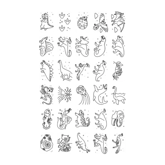 Kidywolf Kidywolf | Recharge Kidydraw - Mini cartes supplémentaires sur le thème de la galaxie et des dinosaures