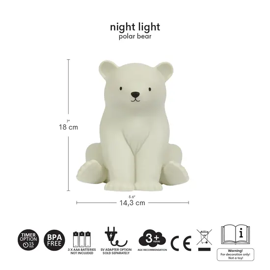 A Little Lovely Company A Little Lovely Company | Nachtlamp Ijsbeer