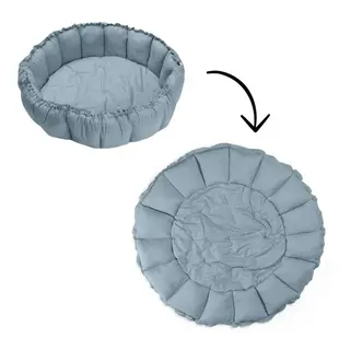 Play and Go play mat Bloom Dusty Blue Organic