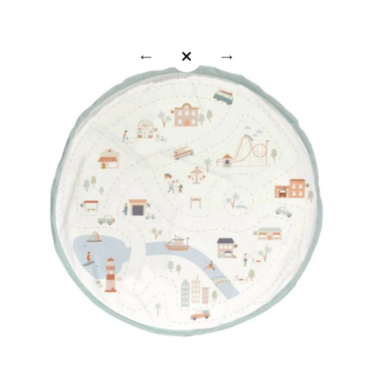 Play and Go Play&Go | Original - Double Print Sac de rangement et tapis de jeu Citymap