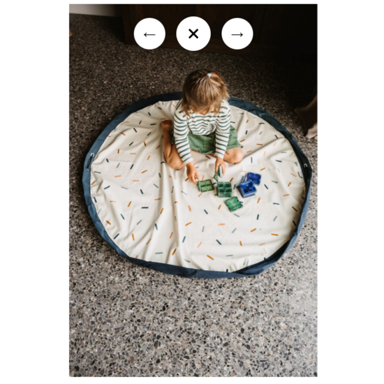 Play and Go Play&Go | Original - Single Print Sac de rangement et tapis de jeu Confetti