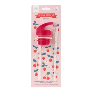 A Little Lovely Company | Ensemble bouchon, paillasse et brosse cerise