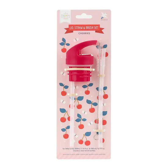 A Little Lovely Company A Little Lovely Company | Ensemble bouchon, paillasse et brosse cerise