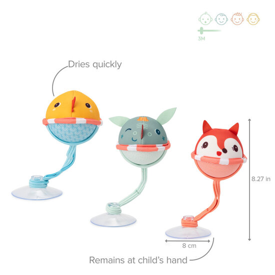 Lilliputiens Lilliputiens | Joe 3 balles de bain