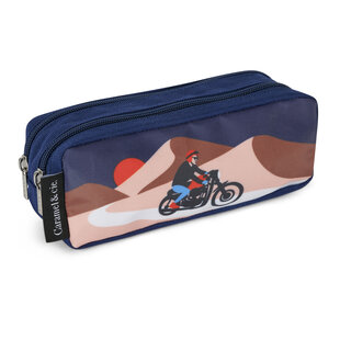 Caramel & Cie | Double pochette pour stylo Rallye Explorer