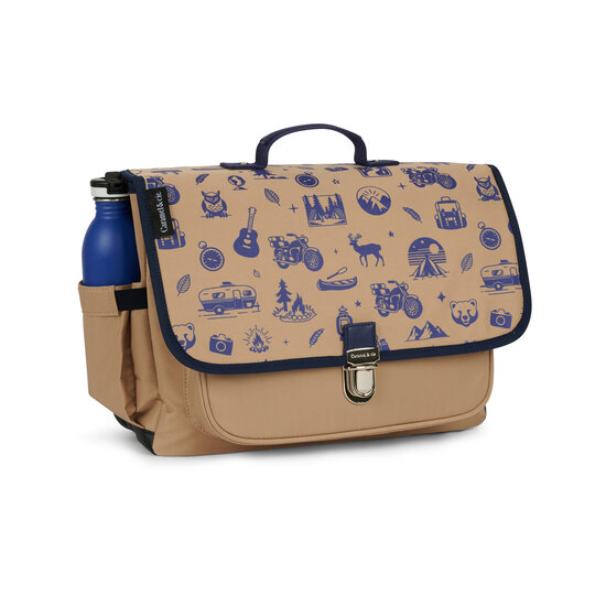 Caramel et Cie Caramel & Cie | Cartable Moyen Brown Wild Trip