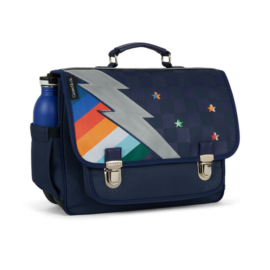 Caramel et Cie Caramel & Cie | Medium Boekentas  Chromatic Lightning