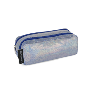 Caramel & Cie | Double pen pocket Blue Iridescent
