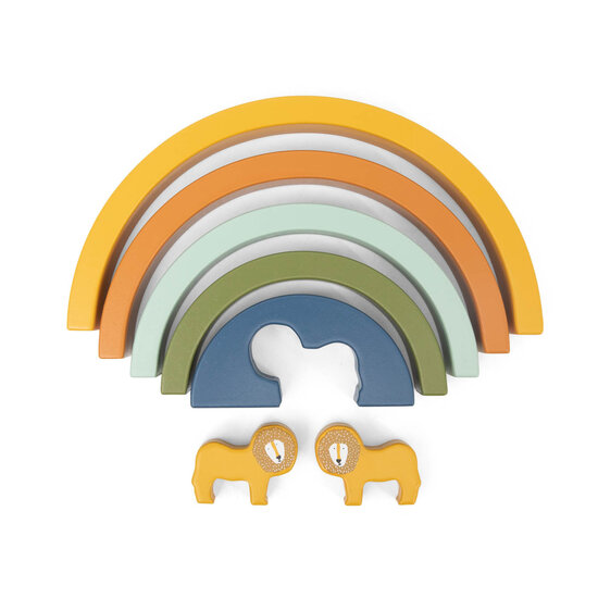 Trixie Trixie |  Houten Stapelregenboog - Mr. Lion