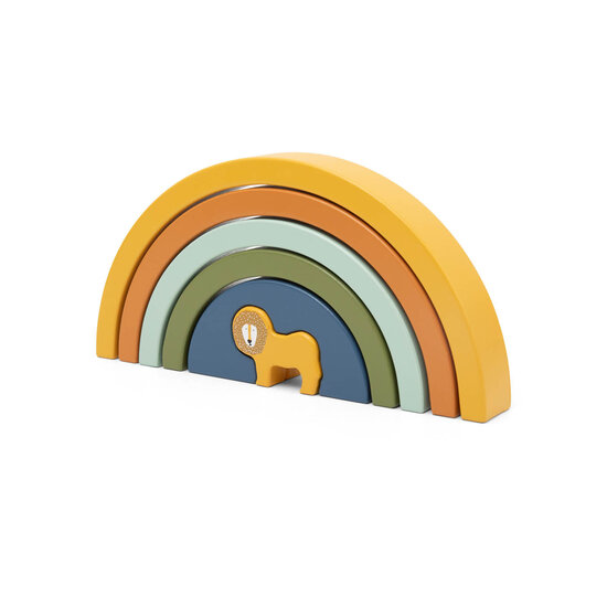 Trixie Trixie |  Houten Stapelregenboog - Mr. Lion