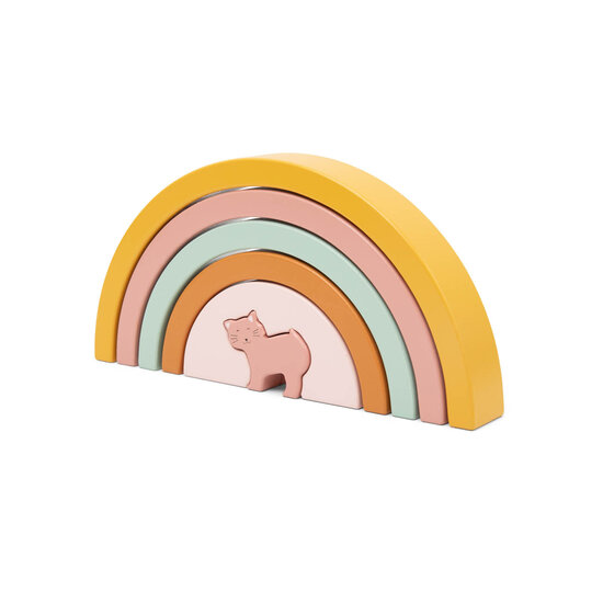 Trixie Trixie |  Houten Stapelregenboog - Mrs. Cat