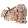 Maileg Maileg | Rabbit in Carrying Basket - Pink - Pink