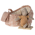 Maileg Maileg | Rabbit in Carry Basket - Pink - Yellow