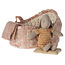 Maileg Maileg | Lapin dans un panier - Rose - Jaune
