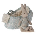 Maileg Maileg | Lapin dans un panier - Bleu - Bleu clair