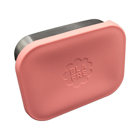 Blafre Blafre | Edelstahl-Lunchbox mit 3 Fächern und Silikondeckel, rosa