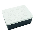 Blafre Lunch box bear flowers white-navy - Blafre