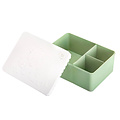 Blafre Lunch box bear white and mint - Blafre
