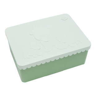 Lunch box bear white and mint - Blafre