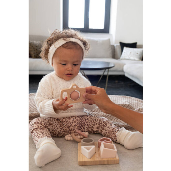 Bamboom Bamboom | Camera Van Hout En Silicone Roze