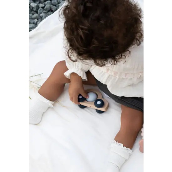 Bamboom Bamboom | Bois et silicone Bleu et bleu clair