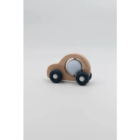 Bamboom Bamboom | Hout & Siliconen Auto Blauw & Lichtblauw