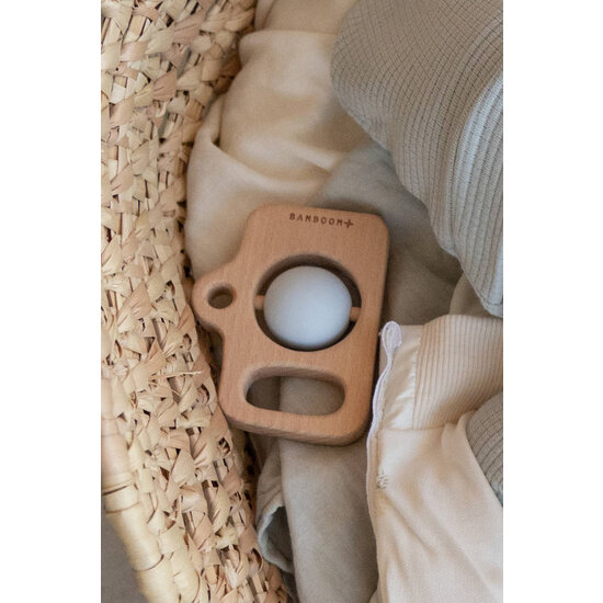 Bamboom Bamboom | Wood and Silicone Camera Light Blue
