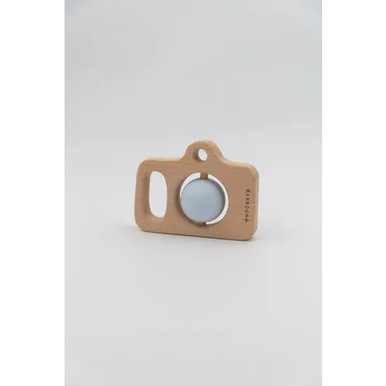 Bamboom Bamboom | Kamera aus Holz und Silikon, hellblau