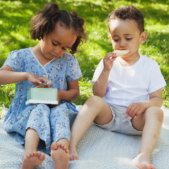 Blafre Lunchbox - Brotdose - Papageientaucher - weiÃ-mint - Blafre