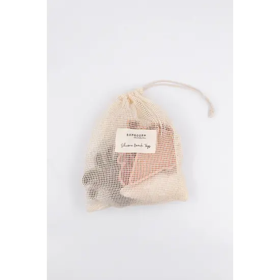 Bamboom Bamboom | Jouets de plage Set de formes en silicone rose, lot de 5