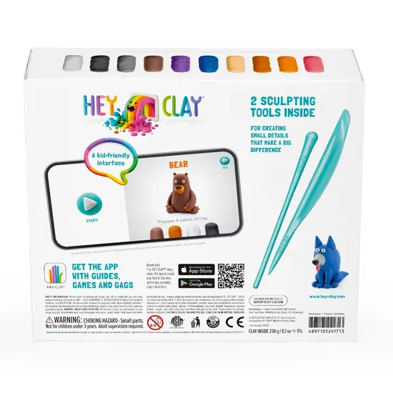 Hey Clay Hey Clay | Modelliermasse Waldtiere