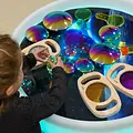 Tickit Tickit | Low Round Sensory Discovery Table With Mood Lighting