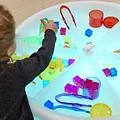 Tickit Tickit | Low Round Sensory Discovery Table With Mood Lighting