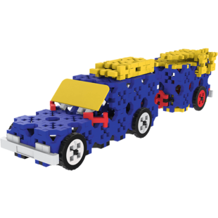Connect | Building Blocks L Construction Vehicles / SUV With Trailer 236 Pieces
