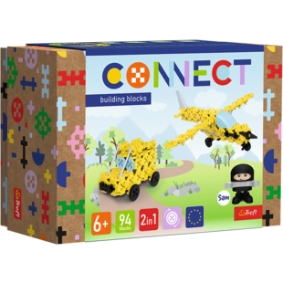 Connect | Bouwstenen S Vliegtuig / Jeep 94 Stuks