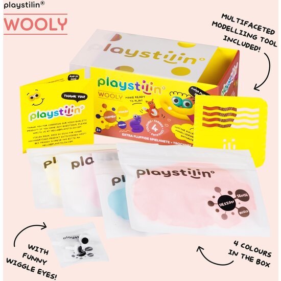 Playstilin Playstilin | Pâte à modeler Wooly Fluffy