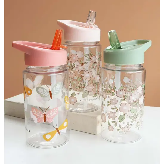 A Little Lovely Company A Little Lovely Company | Drinking bottle Blossoms Sage Green