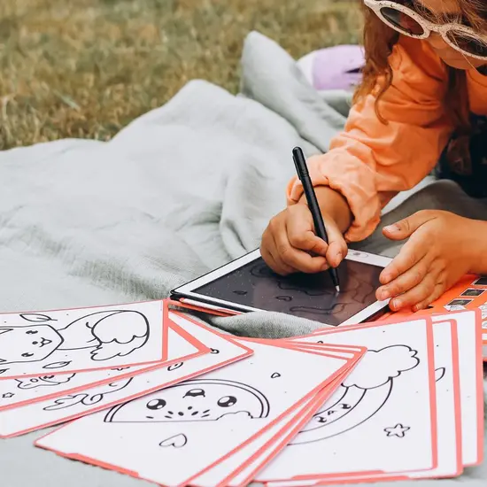 Kidywolf Kidywolf | Kidydraw - Mini tableau à dessin Kawaï