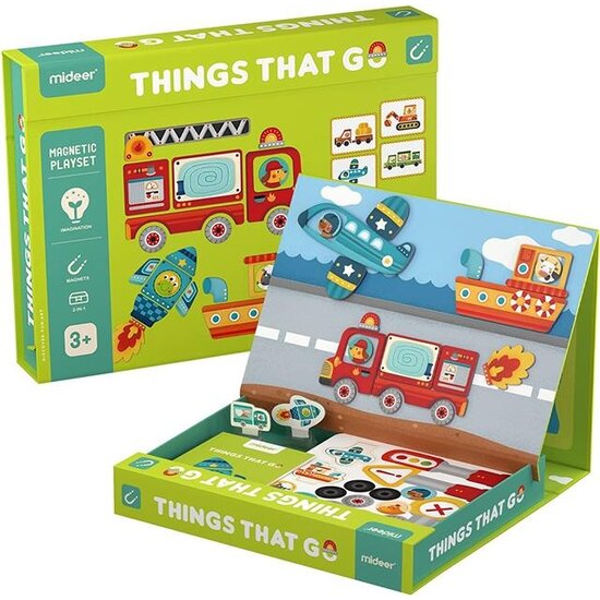 Mideer Mideer | Magnetic Playset  Things That Go