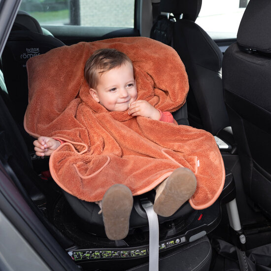Bemini Bemini | Travel Poncho Noisette Softy + Jersey 9-36M