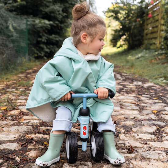 Bemini Bemini | Travel Poncho Sauge Waterproof + Teddy 9-36M