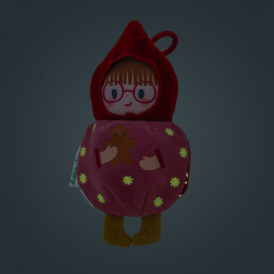 Lilliputiens Lilliputiens | Christmas Decoration Reversible Glow-in-the-Dark Fabric Elf Bibbi