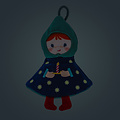 Lilliputiens Lilliputiens | Weihnachtsdekoration Wendbare und phosphoreszierende Stoffelfe Titti