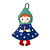 Lilliputiens Lilliputiens | Christmas Decoration Reversible Glow-in-the-Dark Fabric Elf Titti